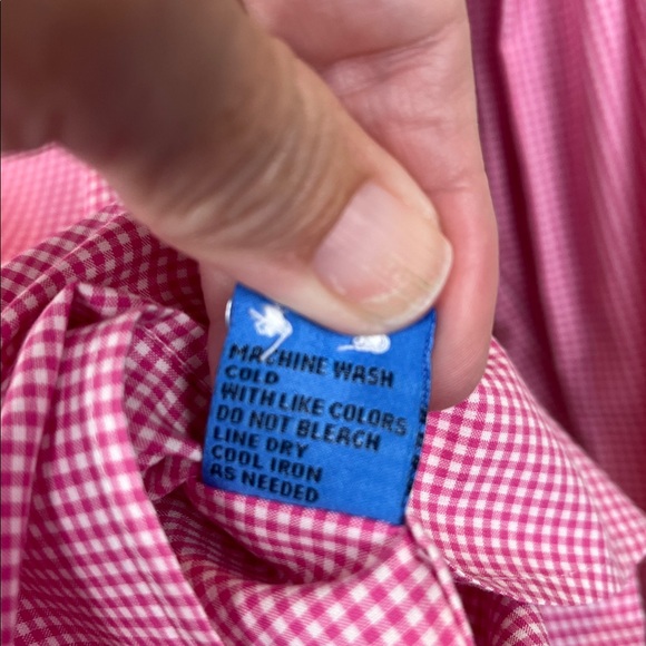 J. McLaughlin Women's Pink Gingham Button Down Casual  Shirt Size Medium - Picture 7 of 10